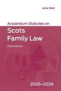 Cover of Avizandum Statutes on Scots Family Law 2025-26
