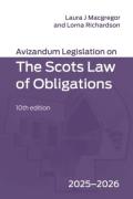 Cover of Avizandum Legislation on the Scots Law of Obligations