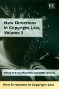 Cover of New Directions in Copyright Law, Volume 3