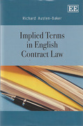 Cover of Implied Terms in English Contract Law