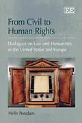 Cover of From Civil to Human Rights: Dialogues on Law and Humanities in the United States and Europe