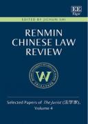 Cover of Renmin Chinese Law Review: Selected Papers of the Jurist: Volume 4