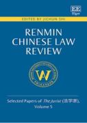 Cover of Renmin Chinese Law Review: Selected Papers of the Jurist Volume 5