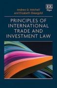 Cover of Principles of International Trade and Investment Law