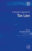 Cover of A Research Agenda for Tax Law