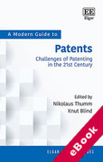Cover of A Modern Guide to Patents: Challenges of Patenting in the 21st Century (eBook)