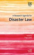 Cover of A Research Agenda for Disaster Law