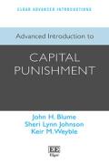 Cover of Advanced Introduction to Capital Punishment