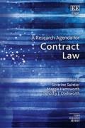 Cover of A Research Agenda for Contract Law