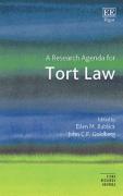 Cover of A Research Agenda for Tort Law