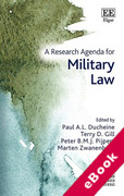 Cover of A Research Agenda for Military Law (eBook)
