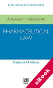 Cover of Advanced Introduction to Pharmaceutical Law (eBook)