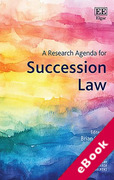 Cover of A Research Agenda for Succession Law (eBook)