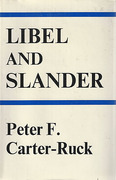 Cover of Libel and Slander