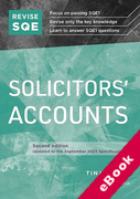 Cover of Revise SQE: Solicitors' Accounts (eBook)