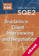 Cover of Revise SQE2: Oral Skills in Client Interviewing and Negotiation (eBook)