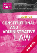 Cover of Revise SQE Constitutional and Administrative Law 2025/26: SQE1 Revision Guide (eBook)