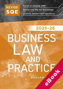Cover of Revise SQE Business Law and Practice 2025/26: SQE1 Revision Guide (eBook)