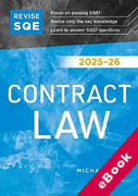 Cover of Revise SQE Contract Law 2025/26: SQE1 Revision Guide (eBook)