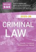 Cover of Revise SQE Criminal Law 2025/26: SQE1 Revision Guide