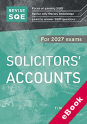 Cover of Revise SQE Solicitors' Accounts for 2027 exams: SQE1 Revision Guide (eBook)