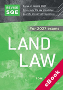 Cover of Revise SQE Land Law for 2027 exams: SQE1 Revision Guide (eBook)