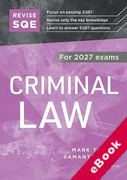 Cover of Revise SQE Criminal Law for 2027 exams: SQE1 Revision Guide (eBook)