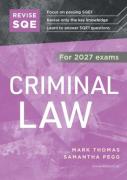 Cover of Revise SQE Criminal Law for 2027 exams: SQE1 Revision Guide