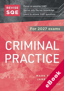 Cover of Revise SQE Criminal Practice for 2027 exams: SQE1 Revision Guide (eBook)