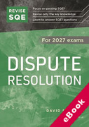 Cover of Revise SQE Dispute Resolution for 2027 exams: SQE1 Revision Guide (eBook)