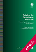 Cover of Building the Sustainable Law Firm: Developing and Implementing an ESG Strategy (eBook)