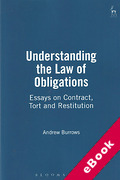 Cover of Understanding the Law of Obligations: Essays on Contract, Tort and Restitution (eBook)