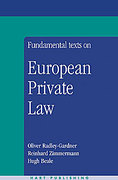 Cover of Fundamental Texts on European Private Law