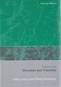 Cover of Insurance Law: Doctrines and Principles