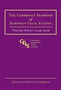 Cover of Cambridge Yearbook of European Legal Studies: Vol 8, 2005-2006