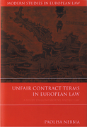 Cover of Unfair Contract Terms in European Law: A Study in Comparative and EC Law