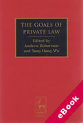 Cover of The Goals of Private Law (eBook)