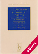 Cover of International Commercial Disputes: Commercial Conflict of Laws in English Courts 4th ed (eBook)