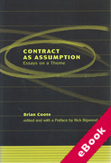 Cover of Contract as Assumption: Essays on a Theme (eBook)