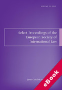 Cover of Select Proceedings of the European Society of International Law, Volume 3, 2010 (eBook)