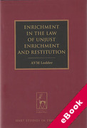 Cover of Enrichment in the Law of Unjust Enrichment and Restitution (eBook)
