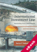 Cover of International Investment Law: Reconciling Policy and Principle (eBook)