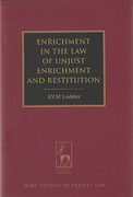Cover of Enrichment in the Law of Unjust Enrichment and Restitution
