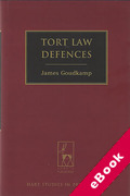 Cover of Tort Law Defences (eBook)