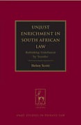 Cover of Unjust Enrichment in South African Law: Rethinking Enrichment by Transfer