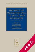 Cover of Recovery of Maintenance in the EU and Worldwide (eBook)
