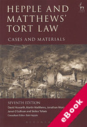 Cover of Hepple and Matthews' Tort Law Cases &#38; Materials (eBook)