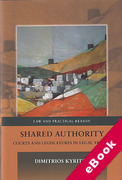 Cover of Shared Authority: Courts and Legislatures in Legal Theory (eBook)