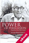 Cover of Power of Persuasion: Essays by a Very Public Lawyer (eBook)