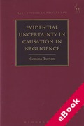 Cover of Evidential Uncertainty in Causation in Negligence (eBook)